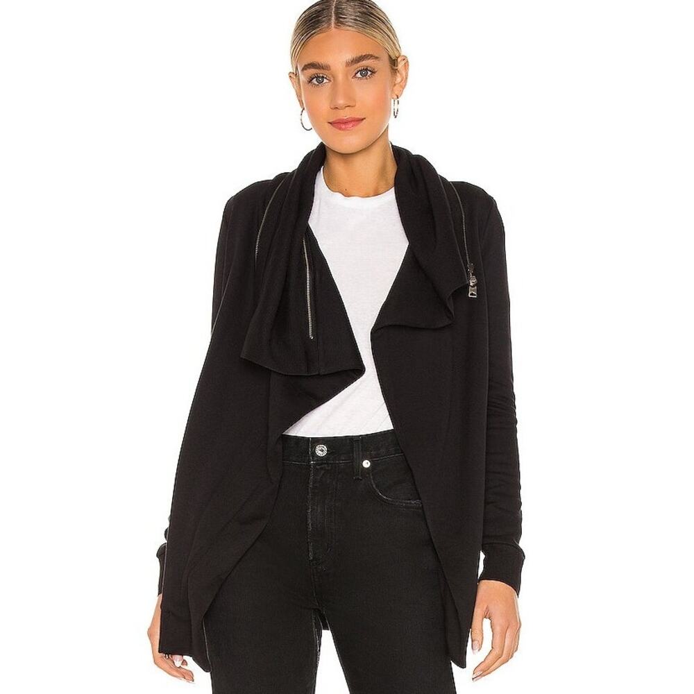 AllSaints Black Dahlia Asymmetric Punk Cardigan